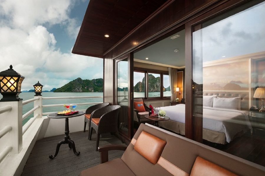 Spectacular Halong Bay 2-Days 5 Stars Cruise w Elegant Suite Balcony (DF8)